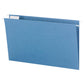 Standard Hanging File Folders with 1/5-Cut Tabs, Blue Color, Legal Size, Set of 25, 086486641609