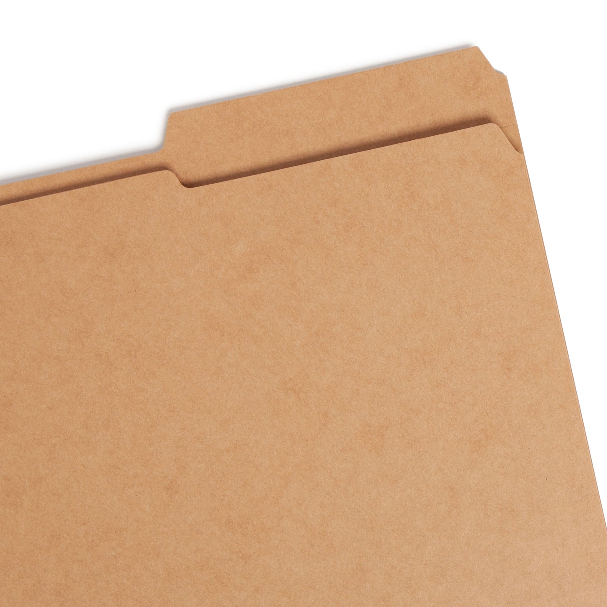 Reinforced Tab File Folders, 2/5-Cut Guide Height Right Tab, Kraft Color, Letter Size, Set of 100, 086486107860