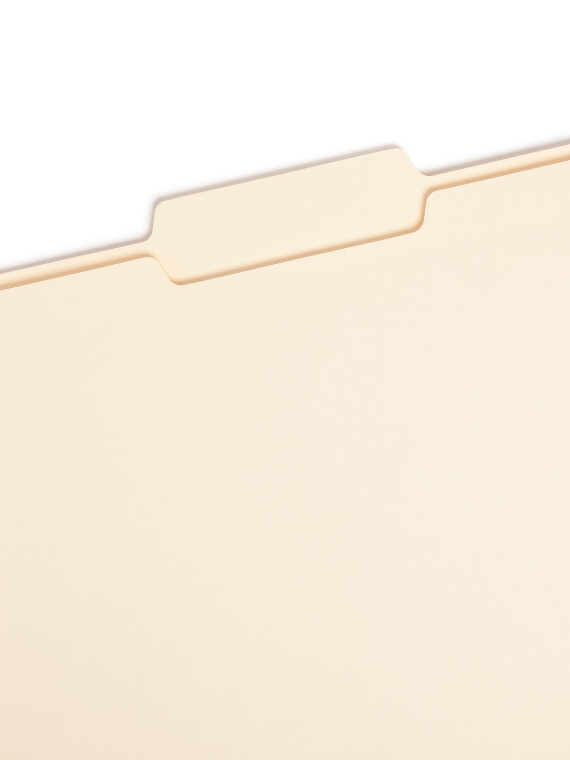 Standard File Folders, 1/3-Cut Center Tab, Manila Color, Letter Size, Set of 100, 086486103329
