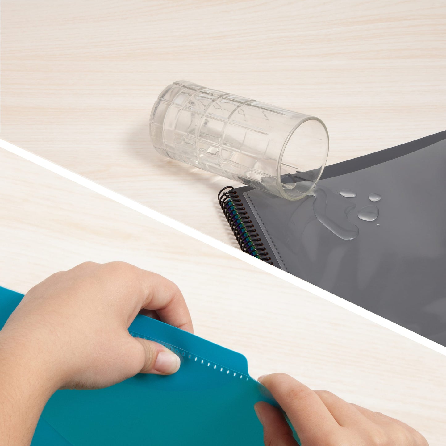 Poly Project Organizers, 12 Pockets, 1/3-Cut Tab, Gray Color, Letter Size, Set of 1, 086486892070