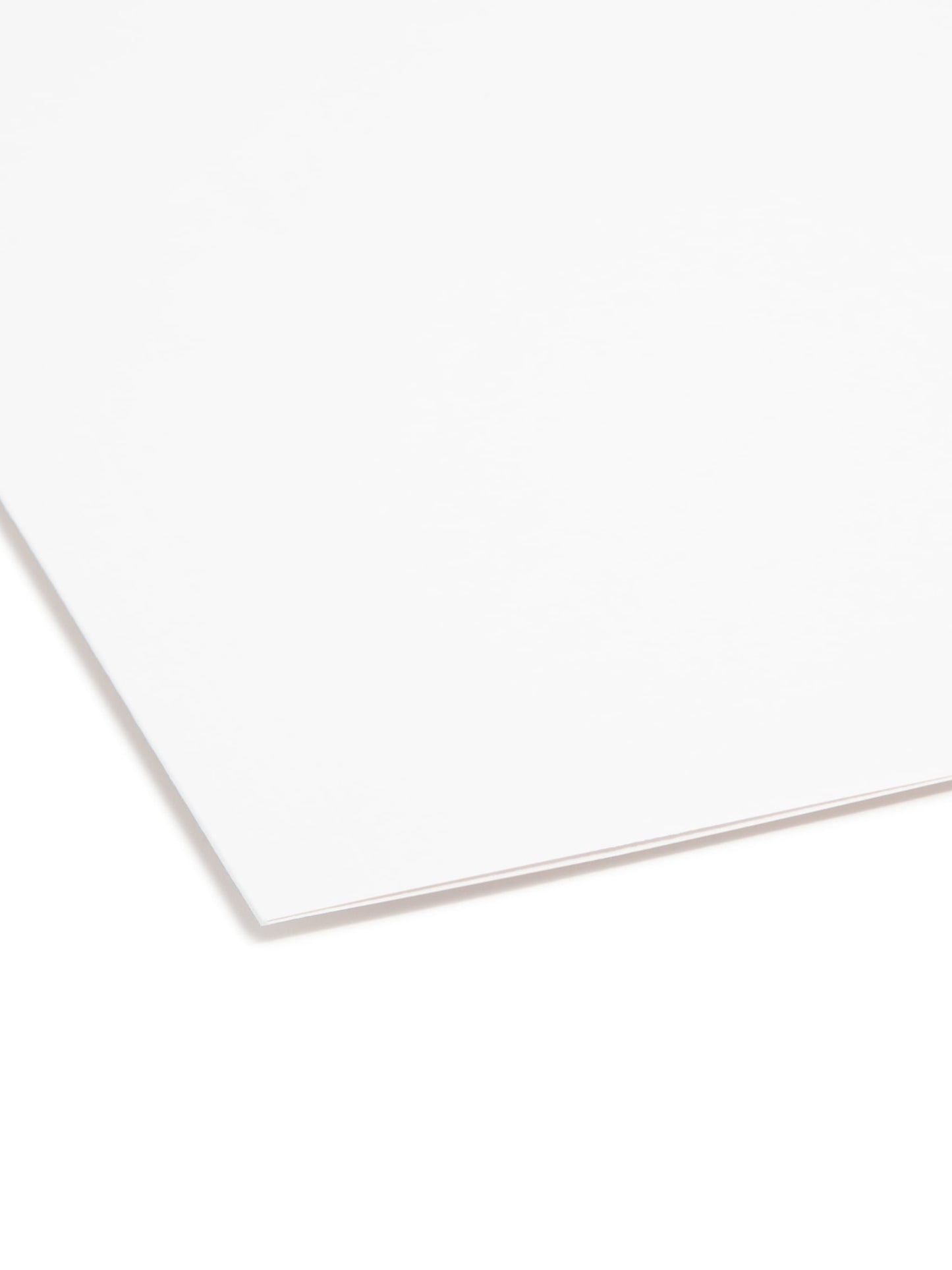 Reinforced Tab Fastener File Folders, 1/3-Cut Tab, 2 Fasteners, White Color, Letter Size, Set of 50, 086486128407