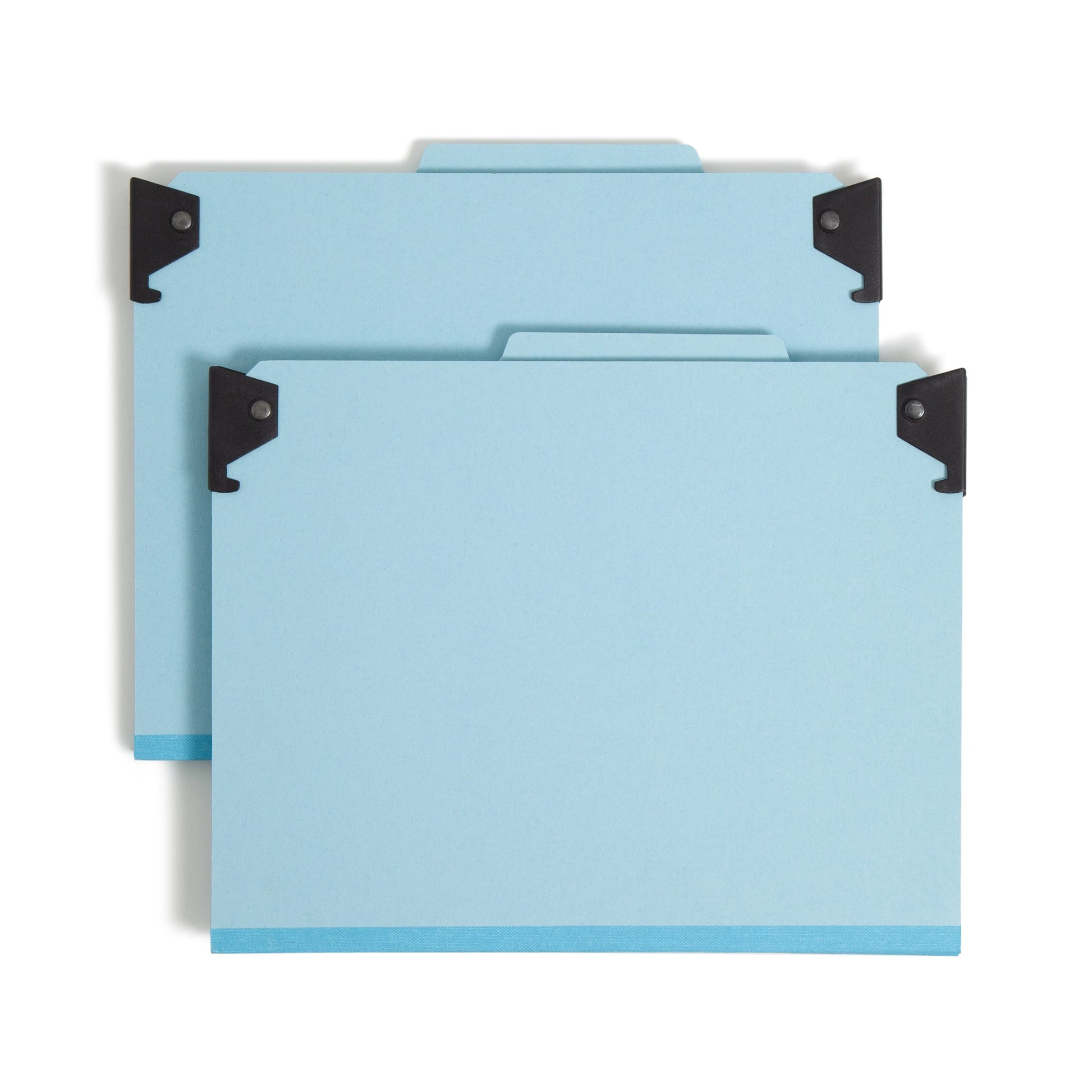 FasTab®/SafeSHIELD® Hanging Classification File Folders, 2 Dividers, Blue Color, Letter Size, Set of 10, 30086486651159