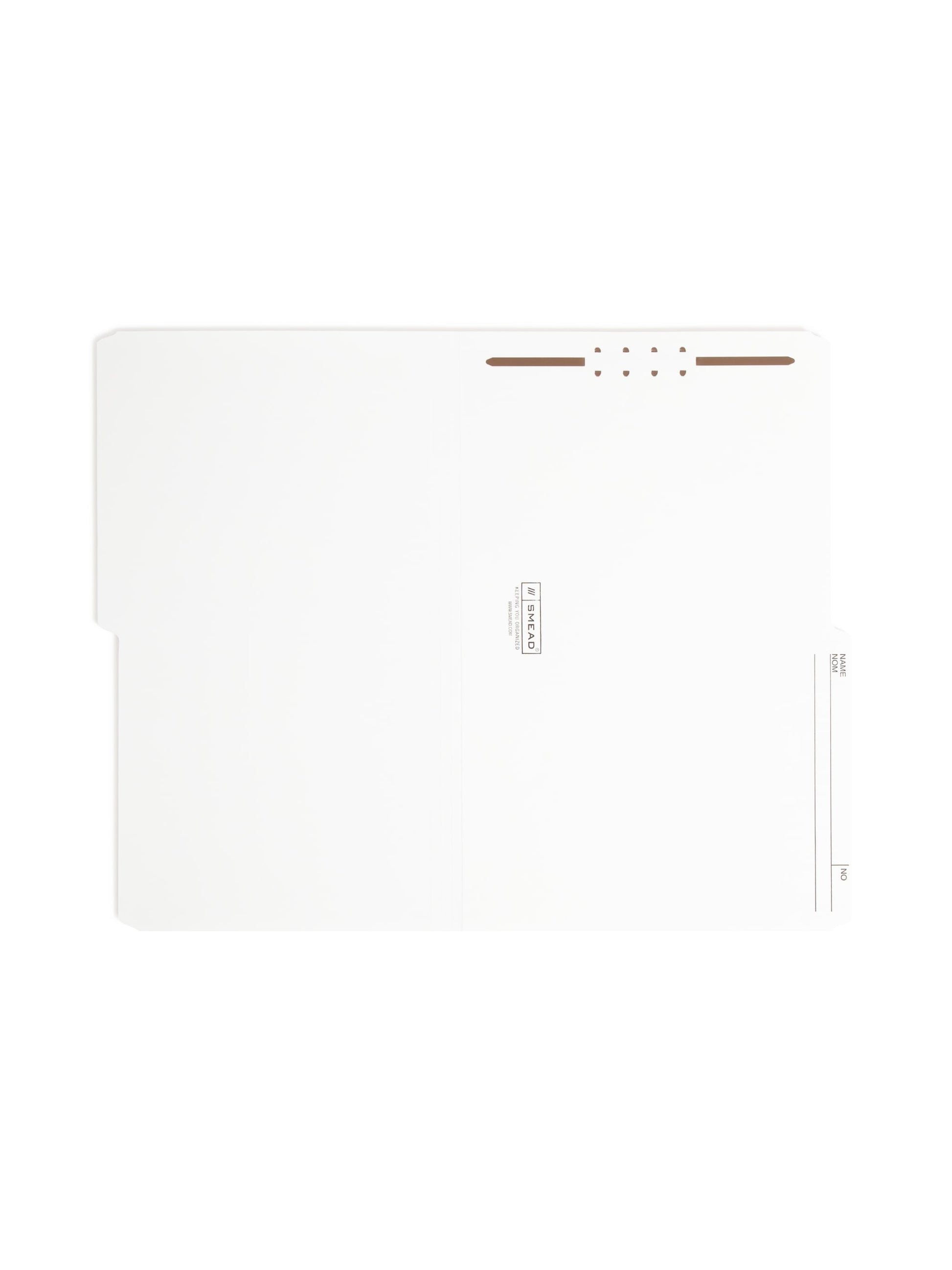 Reversible Printed Tab Fastener File Folders, Ivory Color, Legal Size, Set of 50, 086486195706