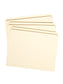 Reinforced Tab File Folders, Straight-Cut Tab, Manila Color, Letter Size, Set of 100, 086486103107