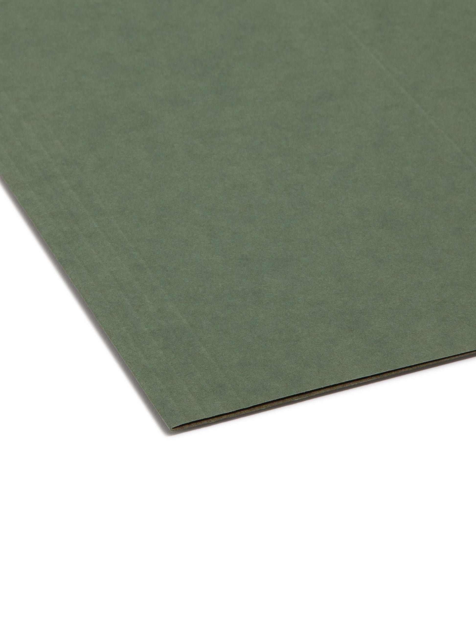 Standard Hanging File Folders with 1/3-Cut Tabs, Standard Green Color, Legal Size, Set of 25, 086486641357