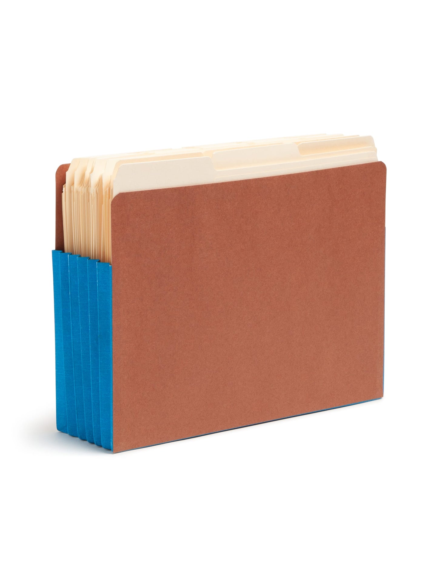 Reinforced End Tab File Pockets, Straight-Cut Tab, 5-1/4 inch Expansion, Blue Color, Extra Wide Letter Size, Set of 0, 30086486736894