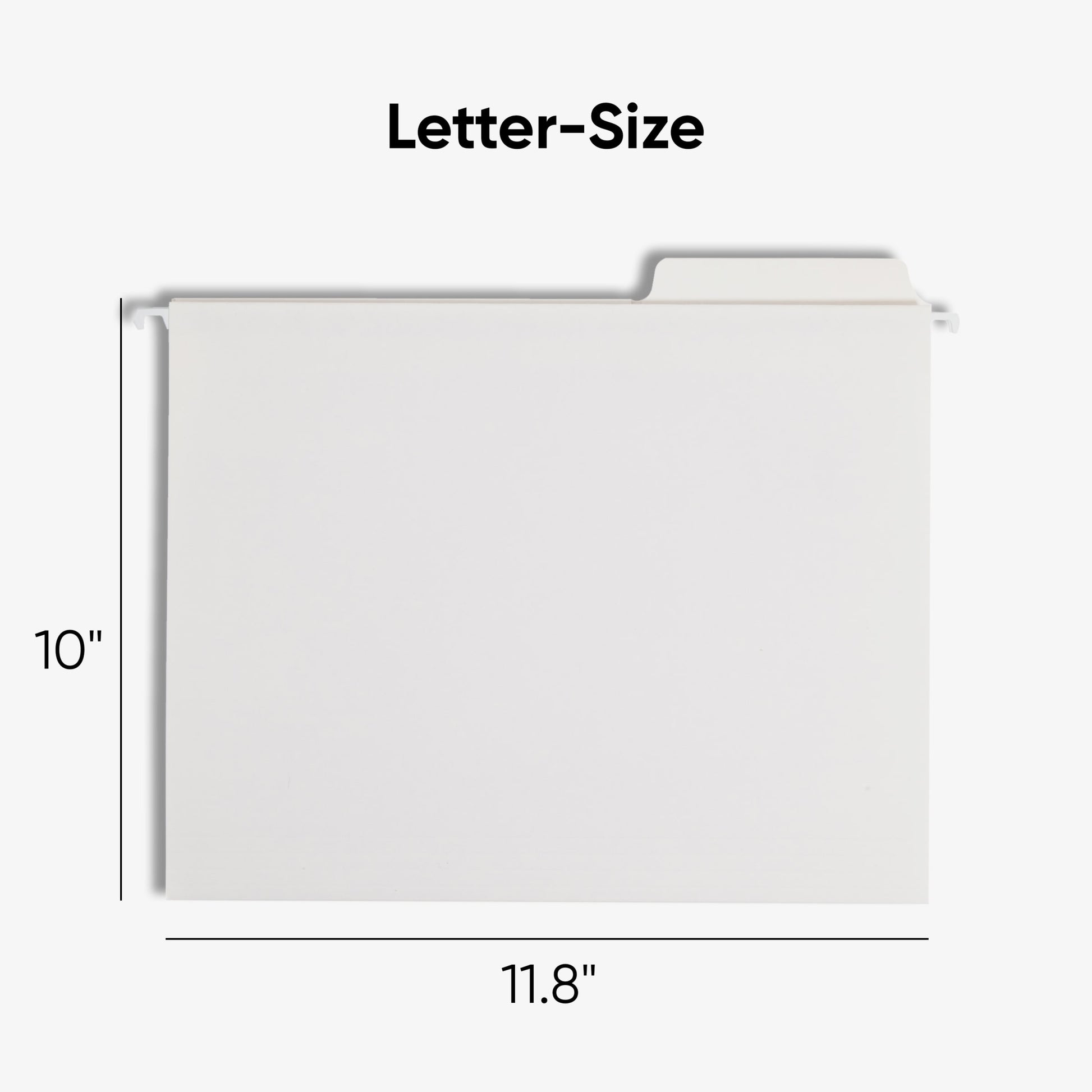 FasTab® Hanging File Folders, 1/3-Cut Tab, White Color, Letter Size, Set of 20, 086486640022