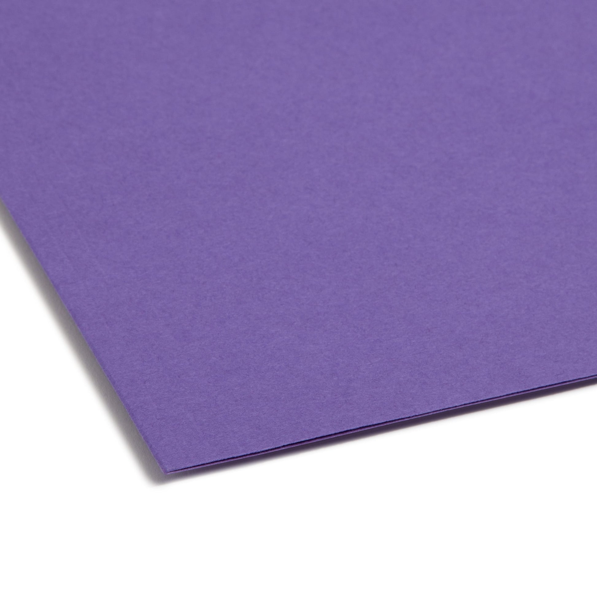 Reinforced Tab Fastener File Folders, 1/3-Cut Tab, 2 Fasteners, Purple Color, Letter Size, Set of 50, 086486130400