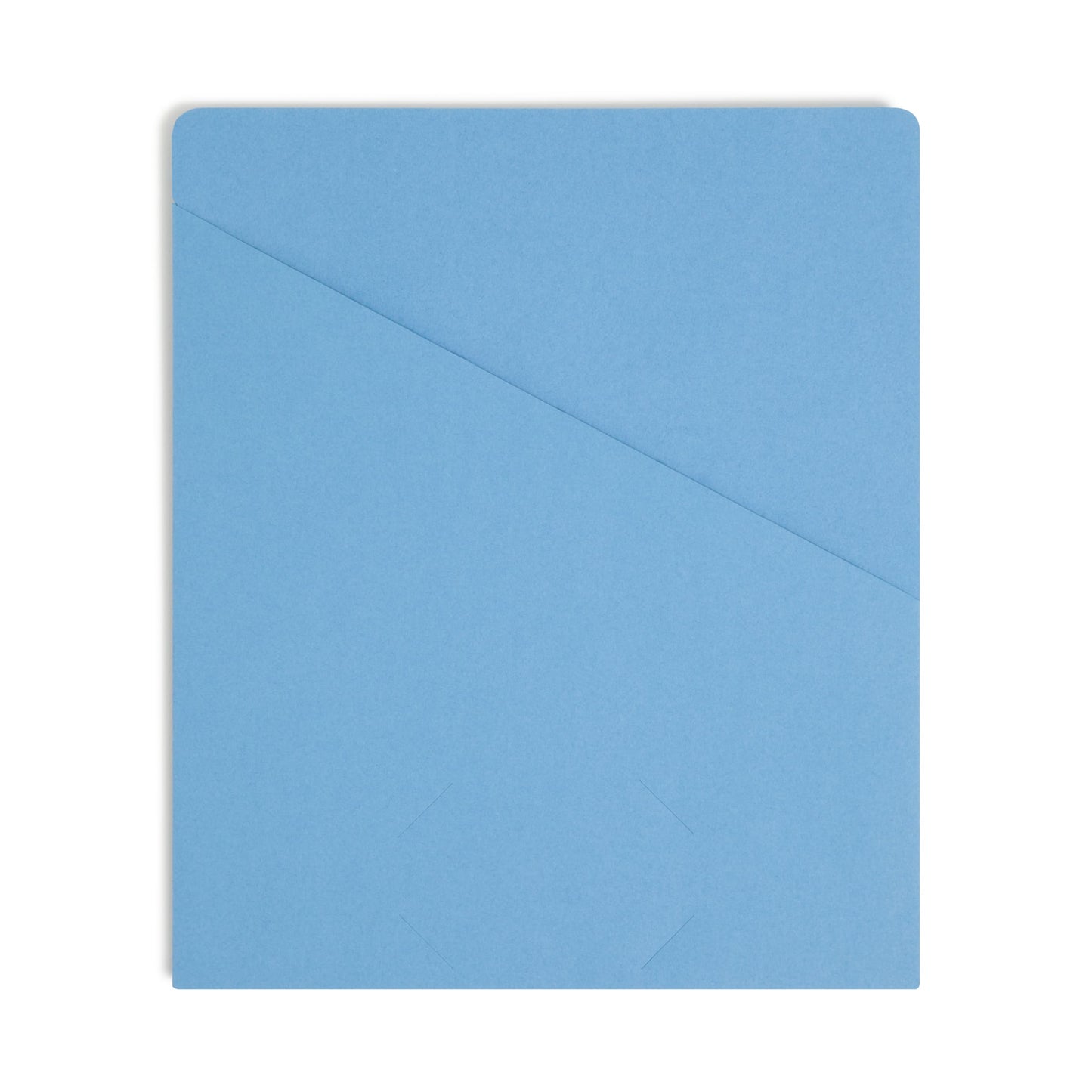 Organized Up® Slash Jackets, Flat-No Expansion, Blue Color, Letter Size, Set of 25, 086486754316
