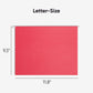 Standard Hanging File Folders with 1/5-Cut Tabs, Red Color, Letter Size, Set of 25, 086486640671