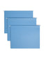 Standard Hanging File Folders with 1/3-Cut Tabs, Blue Color, Letter Size, Set of 25, 086486640213