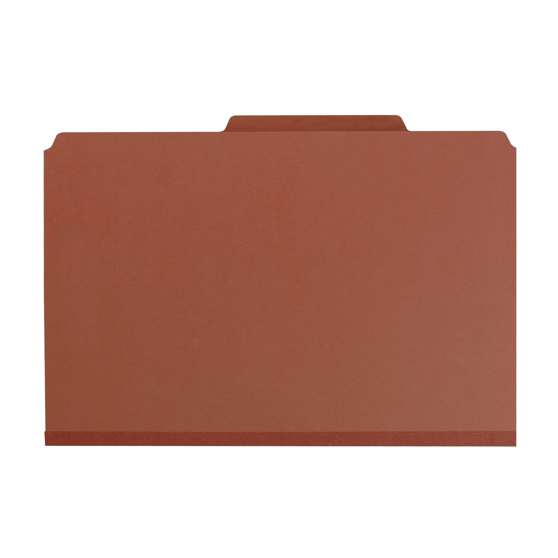 Pressboard Classification File Folders, 2 Dividers, 2 inch Expansion, Red Color, Legal Size, Set of 5, 086486190466