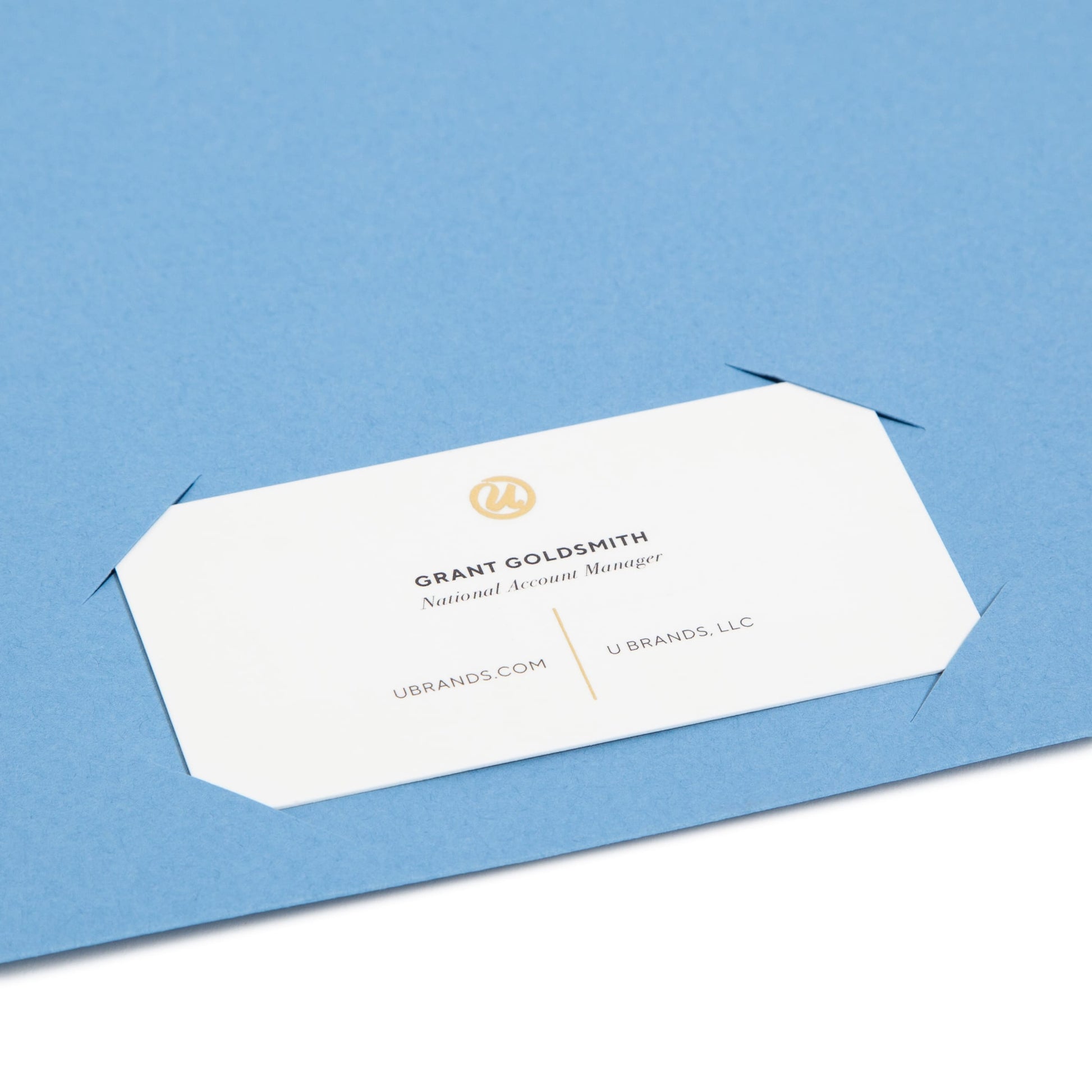 Organized Up® Slash Jackets, Flat-No Expansion, Blue Color, Letter Size, Set of 25, 086486754316