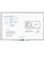 Metal Frame Melamine Dry Erase Board, Silver, White, 35" x 23", 3 x 2, White, 35" X 23" Size, Set of 1, 812296020316
