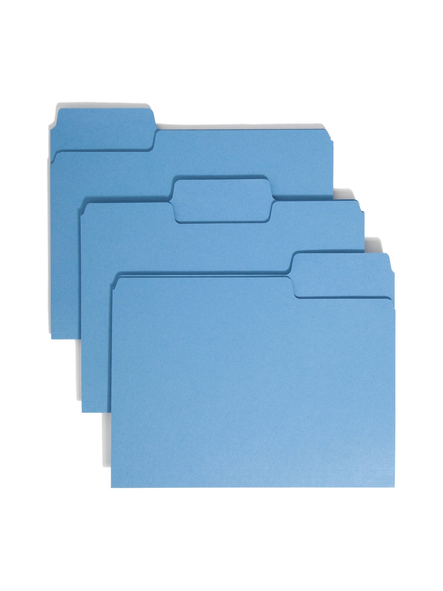 SuperTab® File Folders, 1/3-Cut Tab, Blue Color, Letter Size, Set of 100, 086486119863