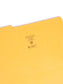 Reinforced Tab File Folders, 1/3-Cut Tab, Gold Color, Legal Size, Set of 100, 086486172349