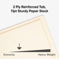 Fastener File Folders, Straight Cut, 1 Pocket, Manila, Letter, Manila Color, Letter Size, Set of 25, 086486340991