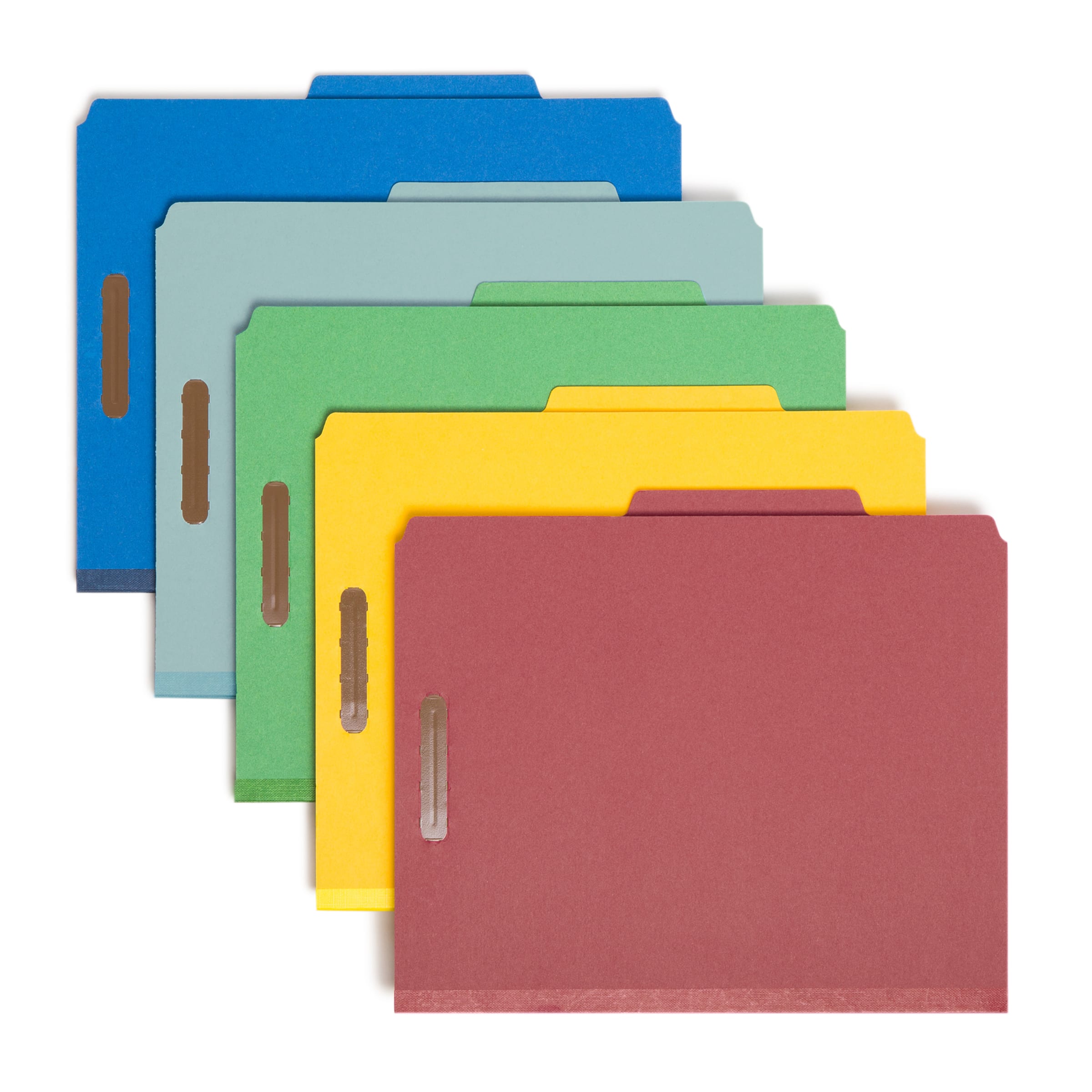 Pressboard Classification File Folders, 2 Dividers, 2 inch Expansion