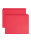 Reinforced Tab File Folders, Straight-Cut Tab, Red Color, Letter Size, Set of 100, 086486127103