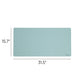 Vegan Leather Desk Pad, Superior Blue Color, 31.5"X15.7" Size, Set of 1, 086486648356