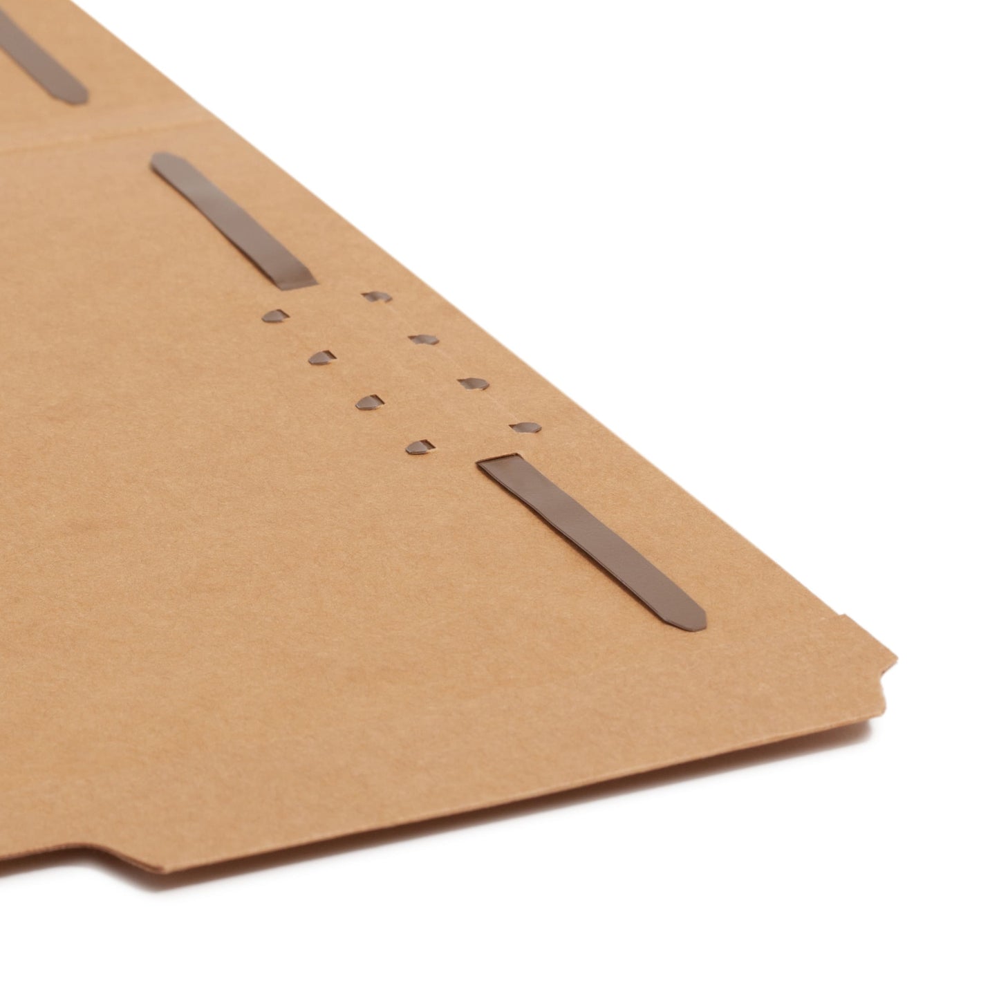 Reinforced Tab Fastener File Folders, 1/3-Cut Tab, 2 Fasteners, Kraft Color, Letter Size, Set of 50, 086486148375