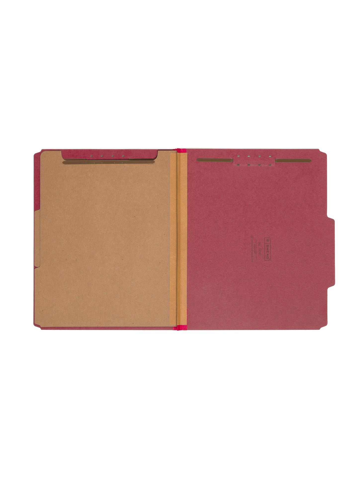 Pressboard Classification File Folders, 2 Dividers, 2 inch Expansion, Bright Red Color, Letter Size, Set of 0, 30086486140615