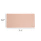 Vegan Leather Desk Pad, Dusty Rose Color, 31.5"X15.7" Size, Set of 1, 086486648349