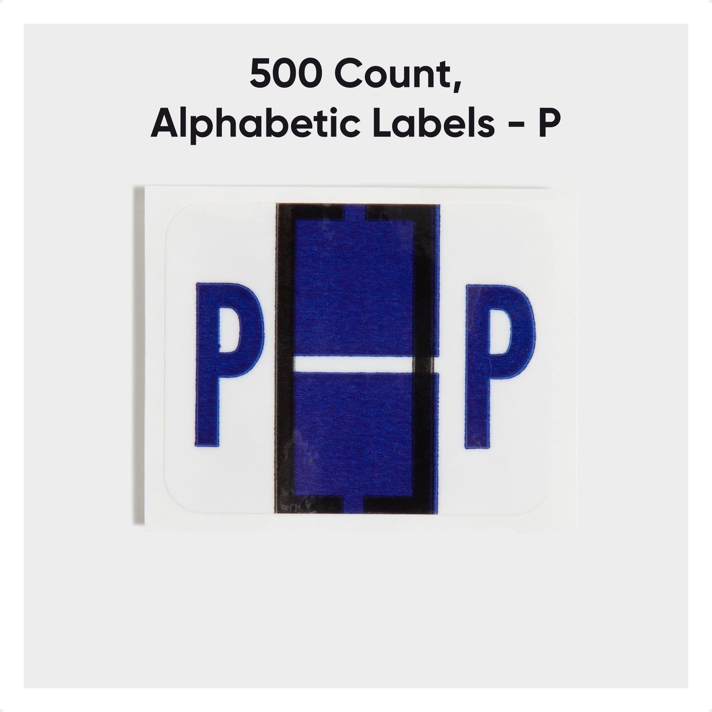 BCCR Bar Style Color-Coded Alphabetic Labels, A-Z Rolls, Violet Color, 1-1/4" X 1" Size, Set of 50, 086486670869