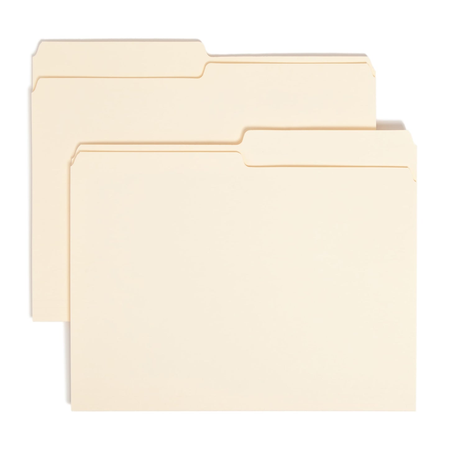 Standard File Folders, 1/2-Cut Tab, Manila Color, Letter Size, Set of 100, 086486103206