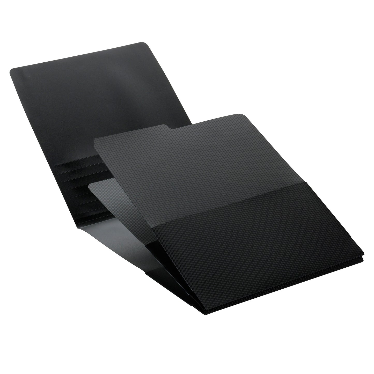 Organized Up® Poly Stackit® Organizers, Black Color, Letter Size, Set of 2, 086486870054