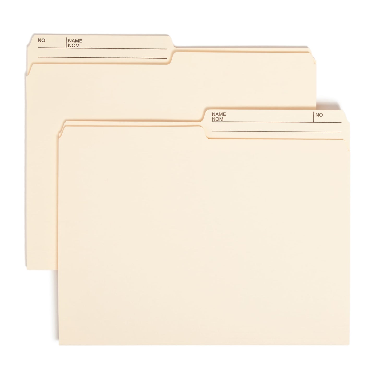WaterShed®/CutLess® Reversible Printed Tab File Folders, Manila Color, Letter Size, Set of 100, 086486103909