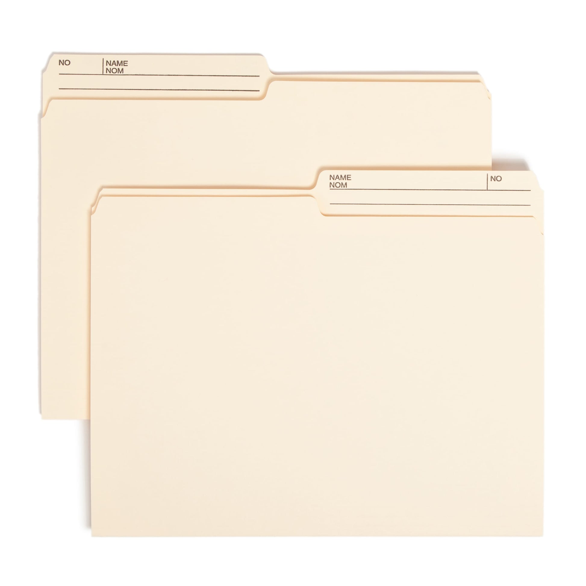 WaterShed®/CutLess® Reversible Printed Tab File Folders, Manila Color, Letter Size, Set of 100, 086486103909