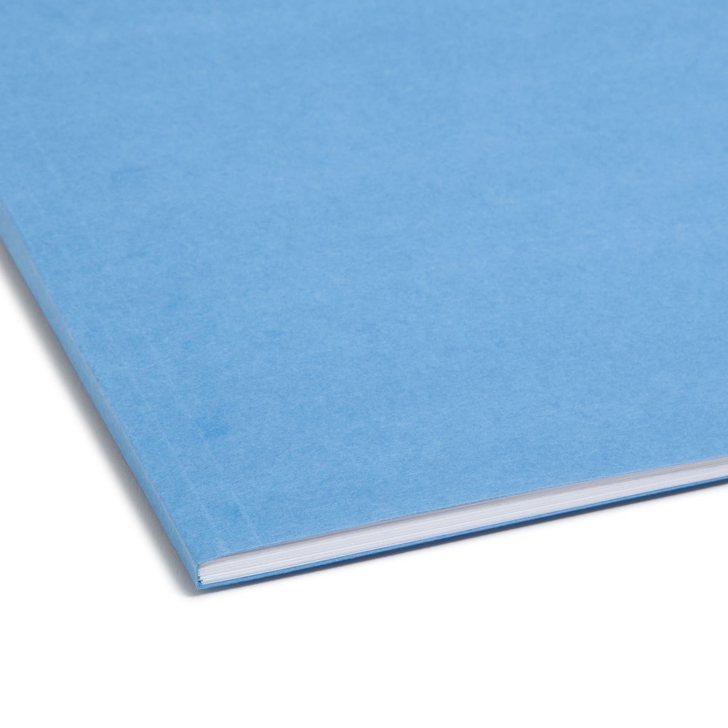 100% Recycled Reinforced Tab Fastener File Folders, Blue Color, Letter Size, Set of 50, 086486120418