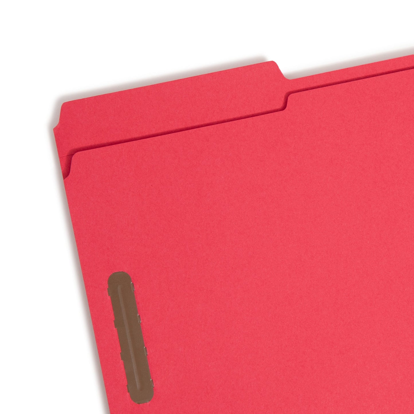 Reinforced Tab Fastener File Folders, 1/3-Cut Tab, 2 Fasteners, Red Color, Legal Size, Set of 50, 086486177405