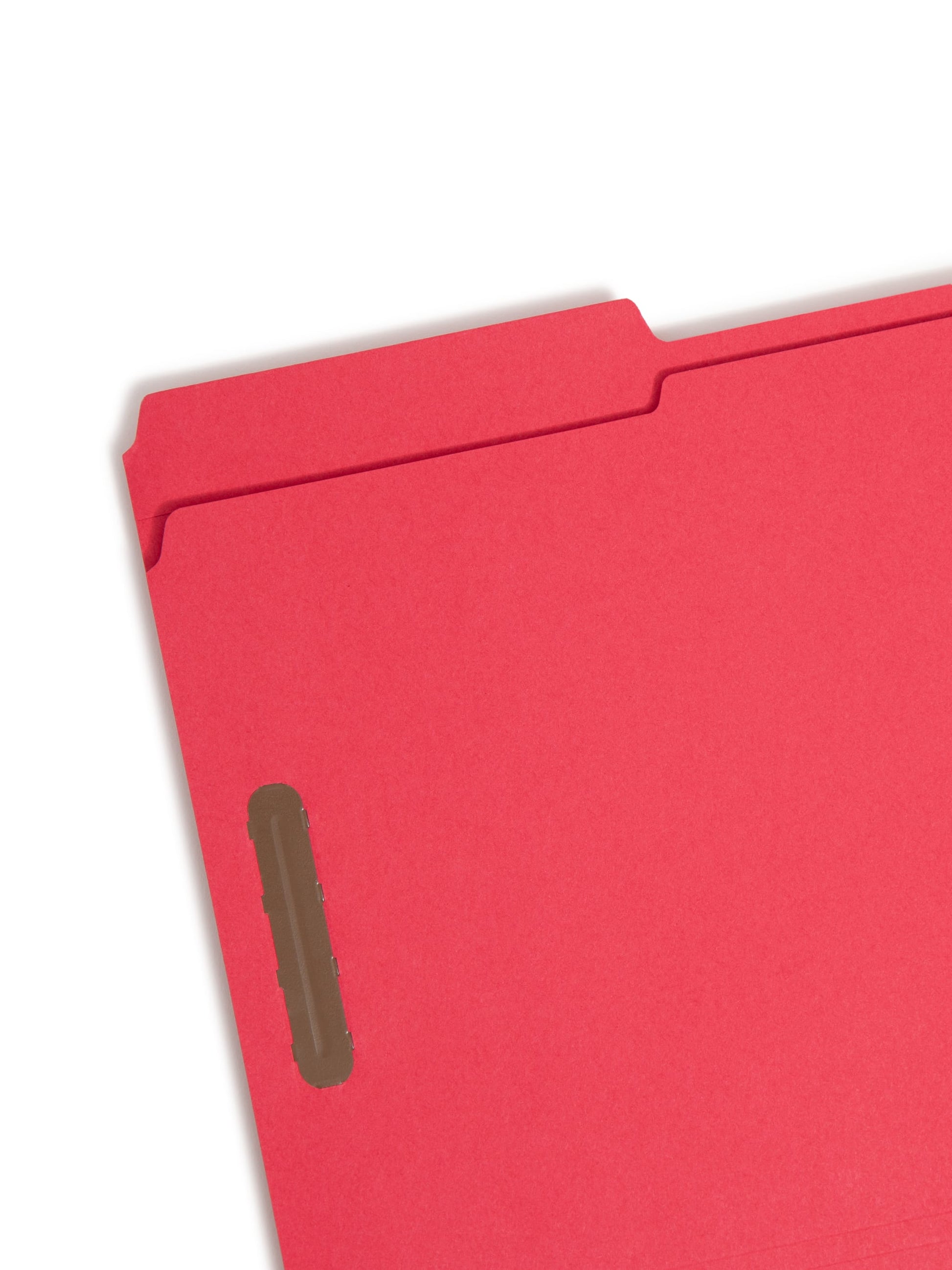 Reinforced Tab Fastener File Folders, 1/3-Cut Tab, 2 FastenersReinforced Tab Fastener File Folders, 1/3 Cut, Red, Legal, Red, Legal Size, Set of 50, 086486177405