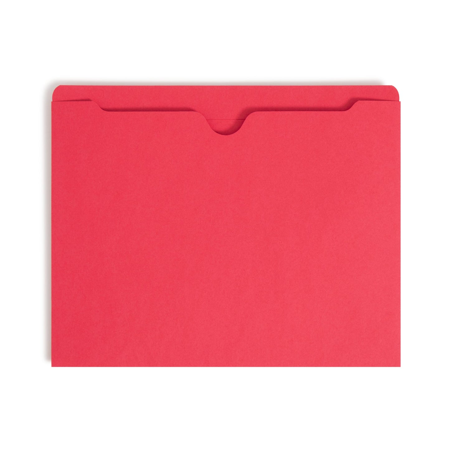 Colored File Jackets, Reinforced Straight-Cut Tab, No Expansion, Red Color, Letter Size, Set of 100, 30086486755093