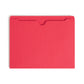 Colored File Jackets, Reinforced Straight-Cut Tab, No Expansion, Red Color, Letter Size, Set of 100, 30086486755093
