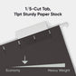 Standard Hanging File Folders with 1/5-Cut Tabs, Black Color, Letter Size, Set of 25, 086486640626