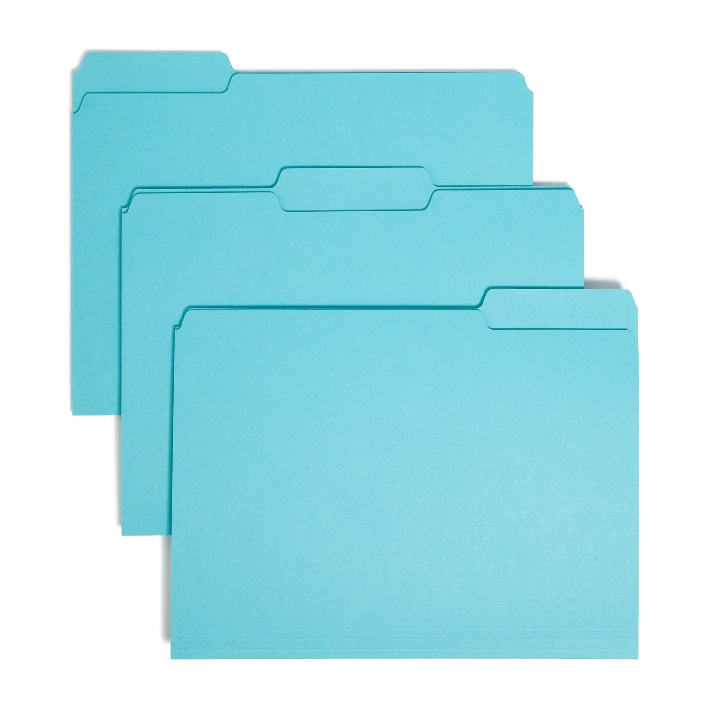 Interior File Folders, Aqua Color, Letter Size, Set of 100, 086486102353