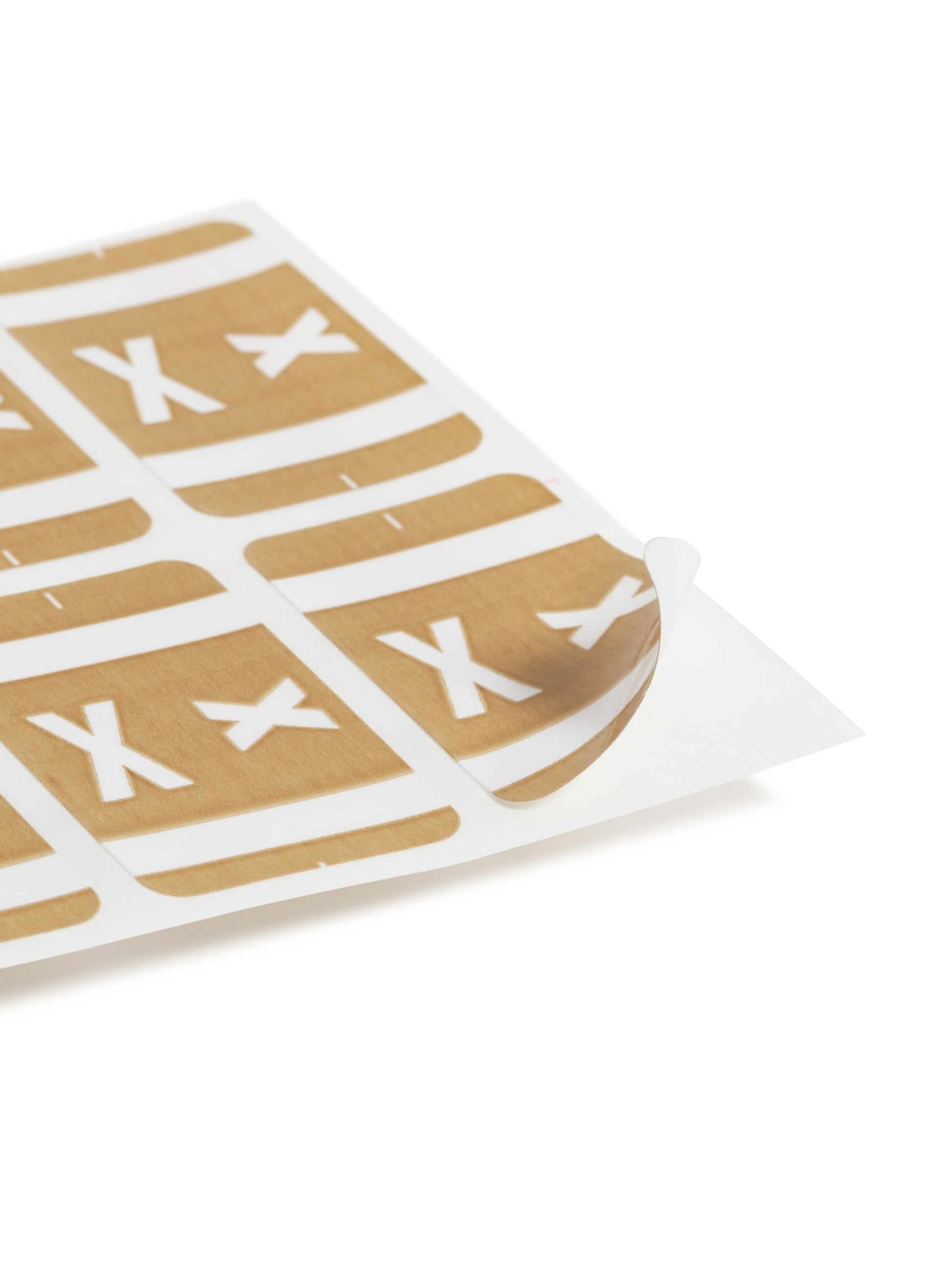 AlphaZ® ACCS Color Coded Alphabetic Labels - Sheets, Light Brown Color, 1" X 1-5/8" Size, Set of 100, 086486671941
