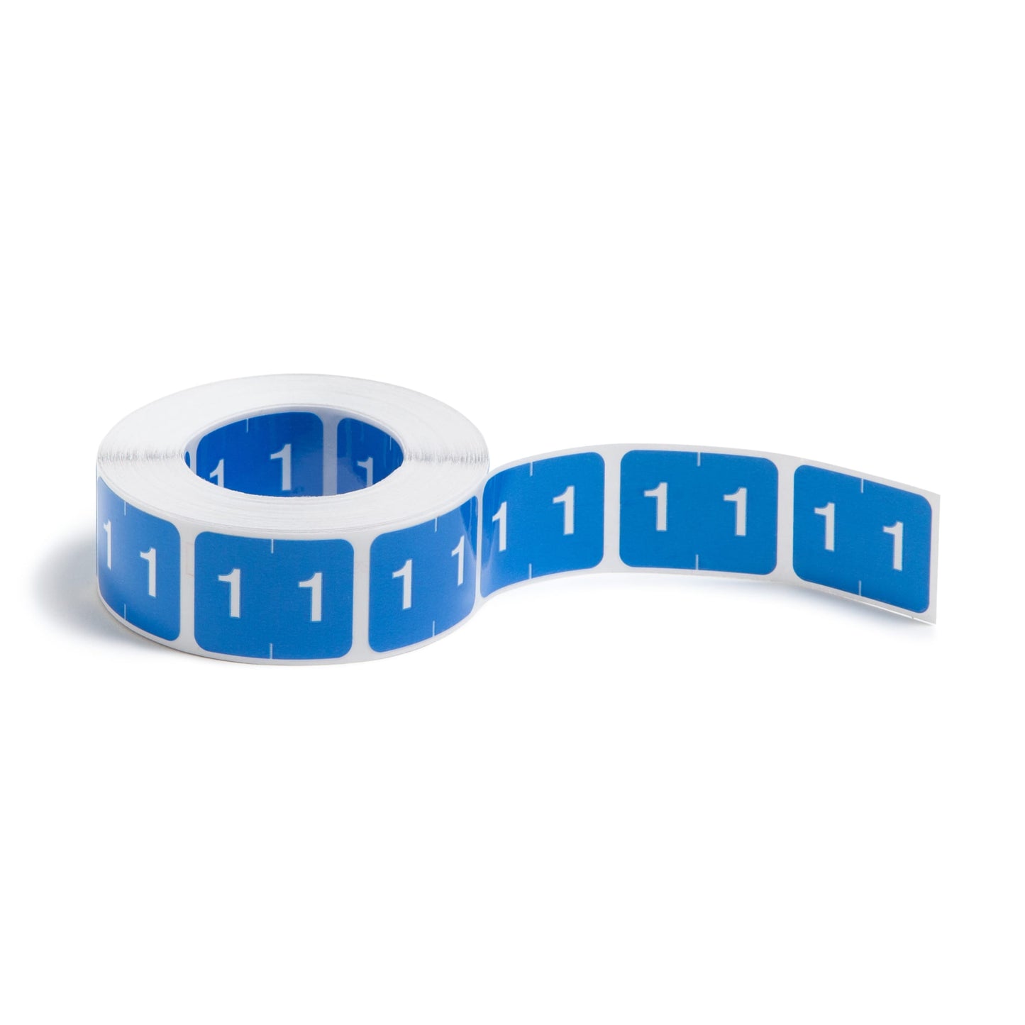 DCCRN Color-Coded Numeric Labels - Rolls, Light Blue Color, 1-1/4" X 1" Size, Set of 500, 086486673419