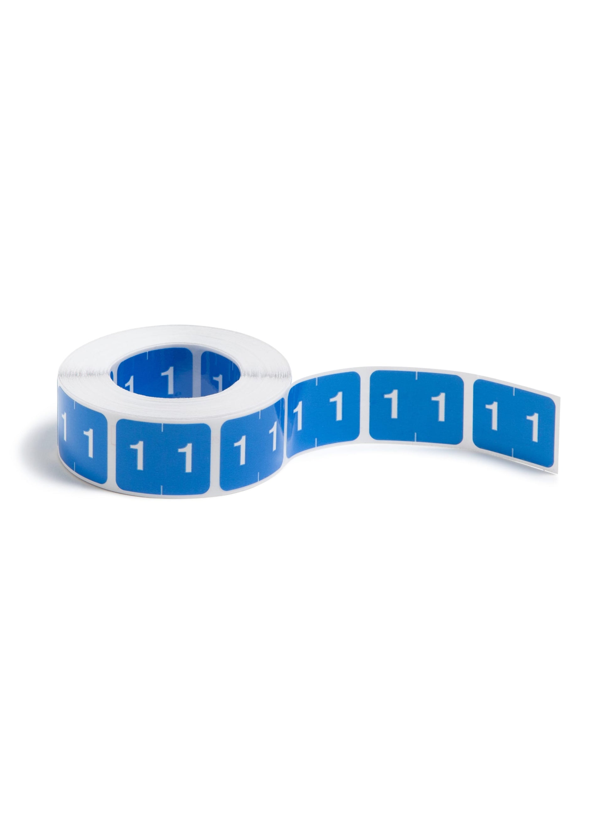 DCCRN Color-Coded Numeric Labels - Rolls, Light Blue Color, 1-1/4" X 1" Size, Set of 50, 086486673419