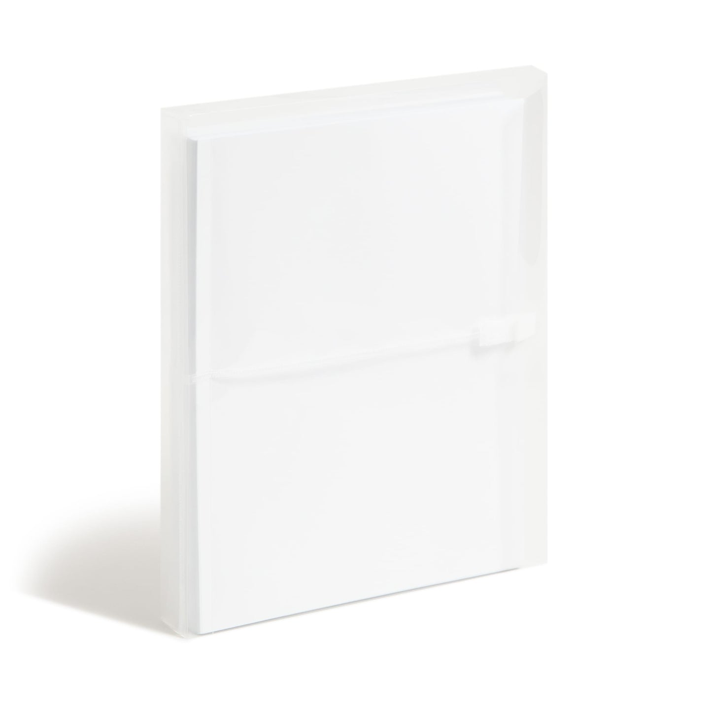 Poly Envelopes with Hook and Loop Closure, 1-1/4 Inch Expansion, Side Load, Clear Color, Letter Size, Set of 5, 086486896610