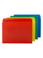 Poly File Folders, Straight-Cut Tab, Assorted Colors Color, Letter Size, Set of 1, 086486120098