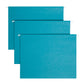 Standard Hanging File Folders with 1/5-Cut Tabs, Teal Color, Letter Size, Set of 25, 086486640749
