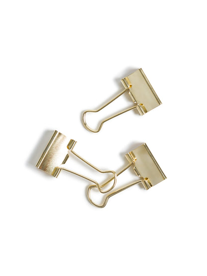 U Brands Basic Binder Clips, Gold, 72 CT