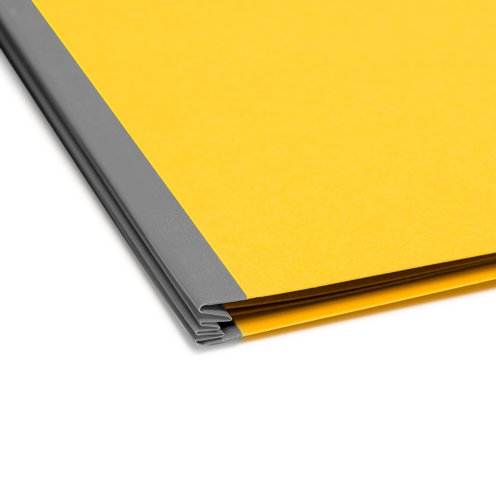 SafeSHIELD® Pressboard Classification File Folders, 3 Dividers, 3 inch Expansion, 2/5-Cut Tab, Yellow Color, Letter Size, Set of 10, 30086486140981