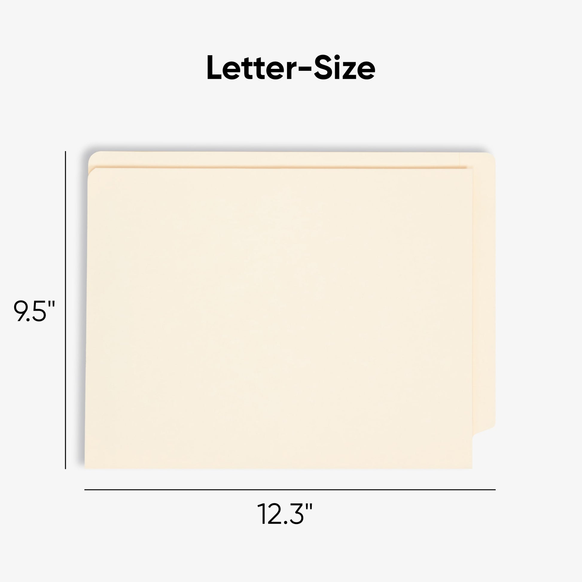 Fastener File Folders, Straight Cut, 1 Pocket, Manila, Letter, Manila Color, Letter Size, Set of 25, 086486340991