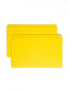 Reinforced Tab File Folders, Straight-Cut Tab, Yellow Color, Legal Size, Set of 100, 086486179102