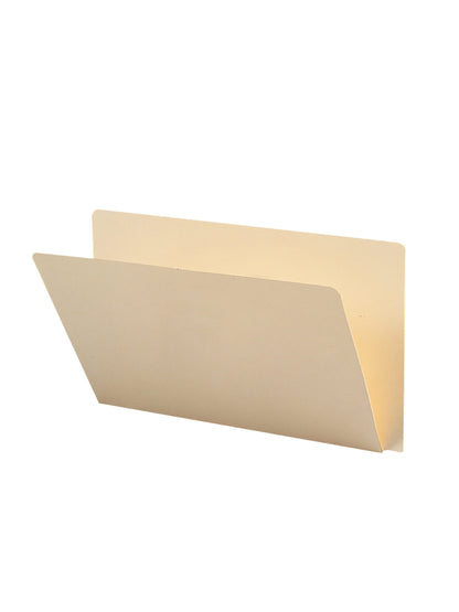 Heavyweight Reinforced End Tab File Folders, Straight-Cut Tab, Manila Color, Legal Size, Set of 100, 086486272506